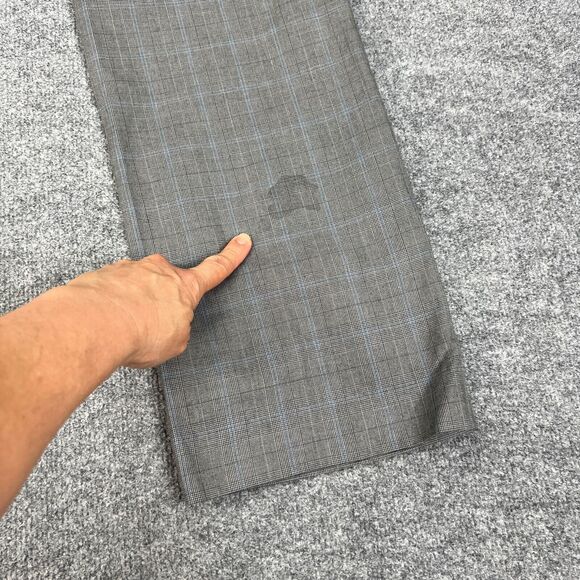 Gap Pants Mens 33 Grey Plaid Flat Front Straight Fit Mid Rise Cotton Dress * - Picture 12 of 14